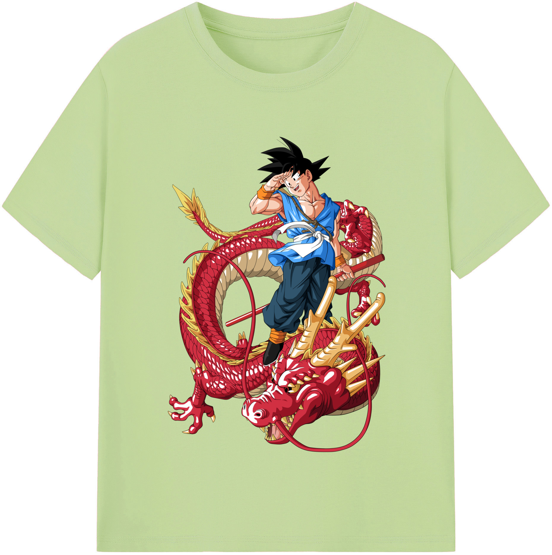 （画像用） ドラゴンボール 孫悟空（そん ごくう）Son Goku カカロット DRAGON BALL Kakarotto 綿100％半袖Tシャツ（フロントプリント）